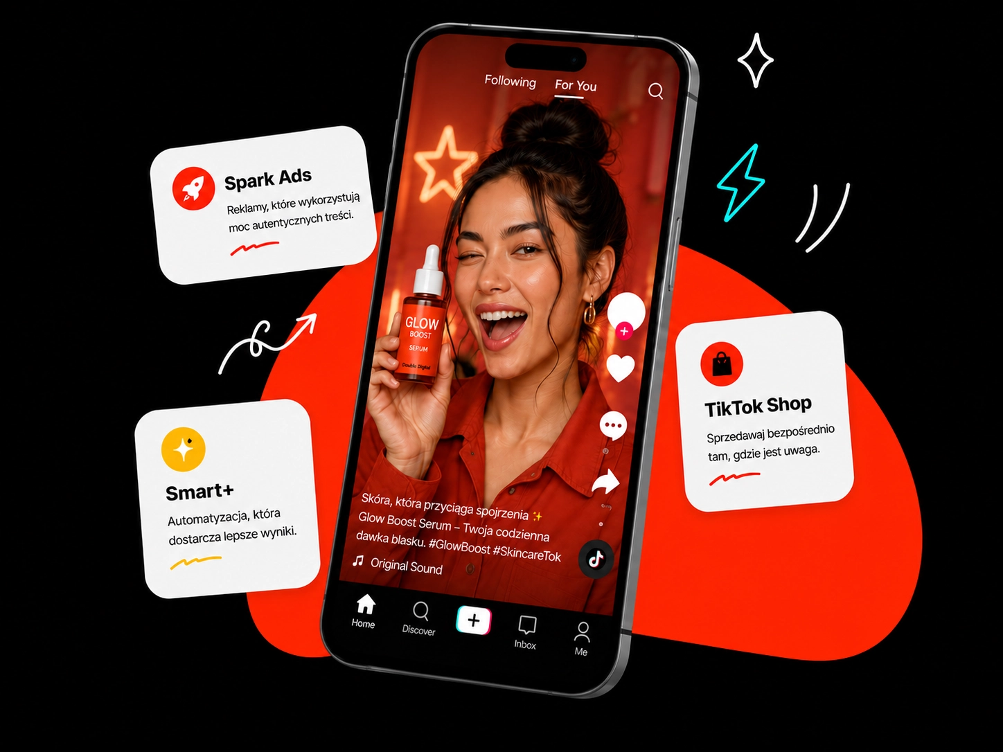 Kampanie TikTok Ads prowadzone przez Double Digital – Spark Ads, Smart+ i TikTok Shop