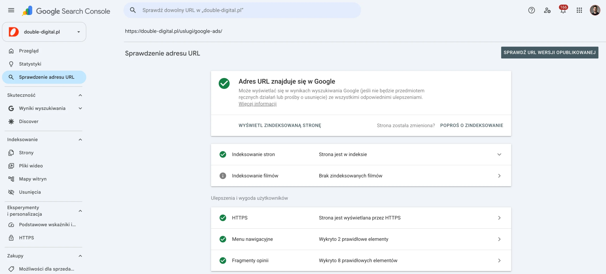Crawl, indeksowanie i ranking strony w Google na przykładzie danych z Google Search Console