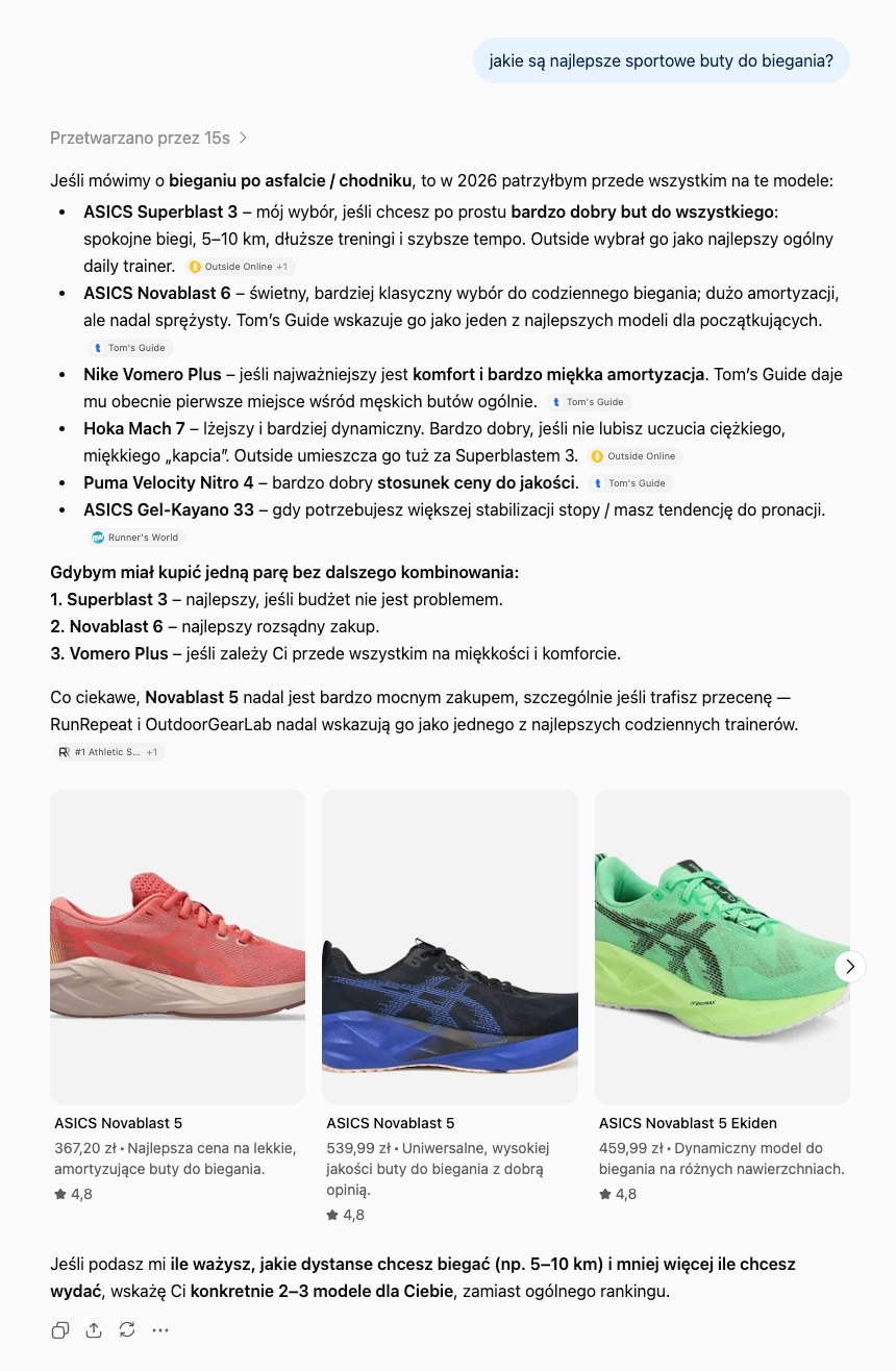 Wyszukiwanie i rekomendowanie produktów przez AI w e-commerce
